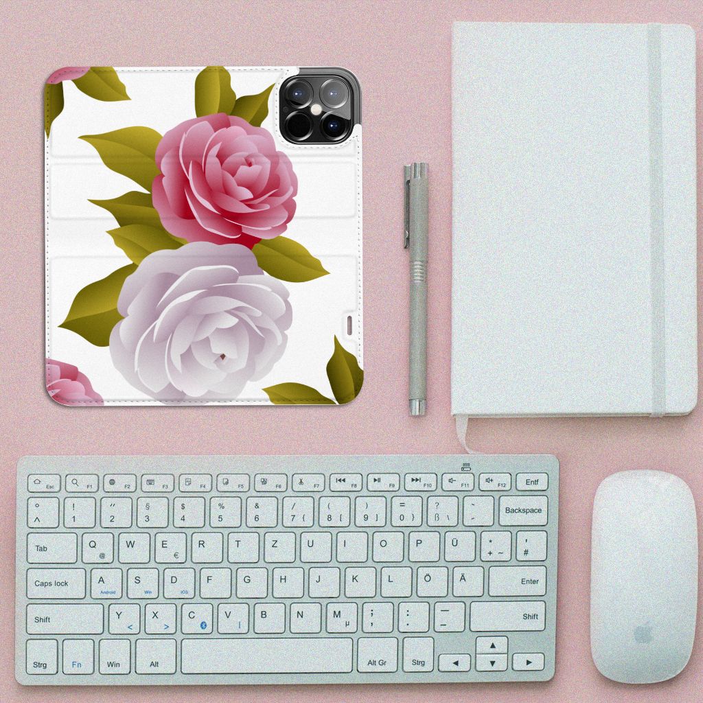 iPhone 12 Pro Max Smart Cover Roses - B2C Telecom