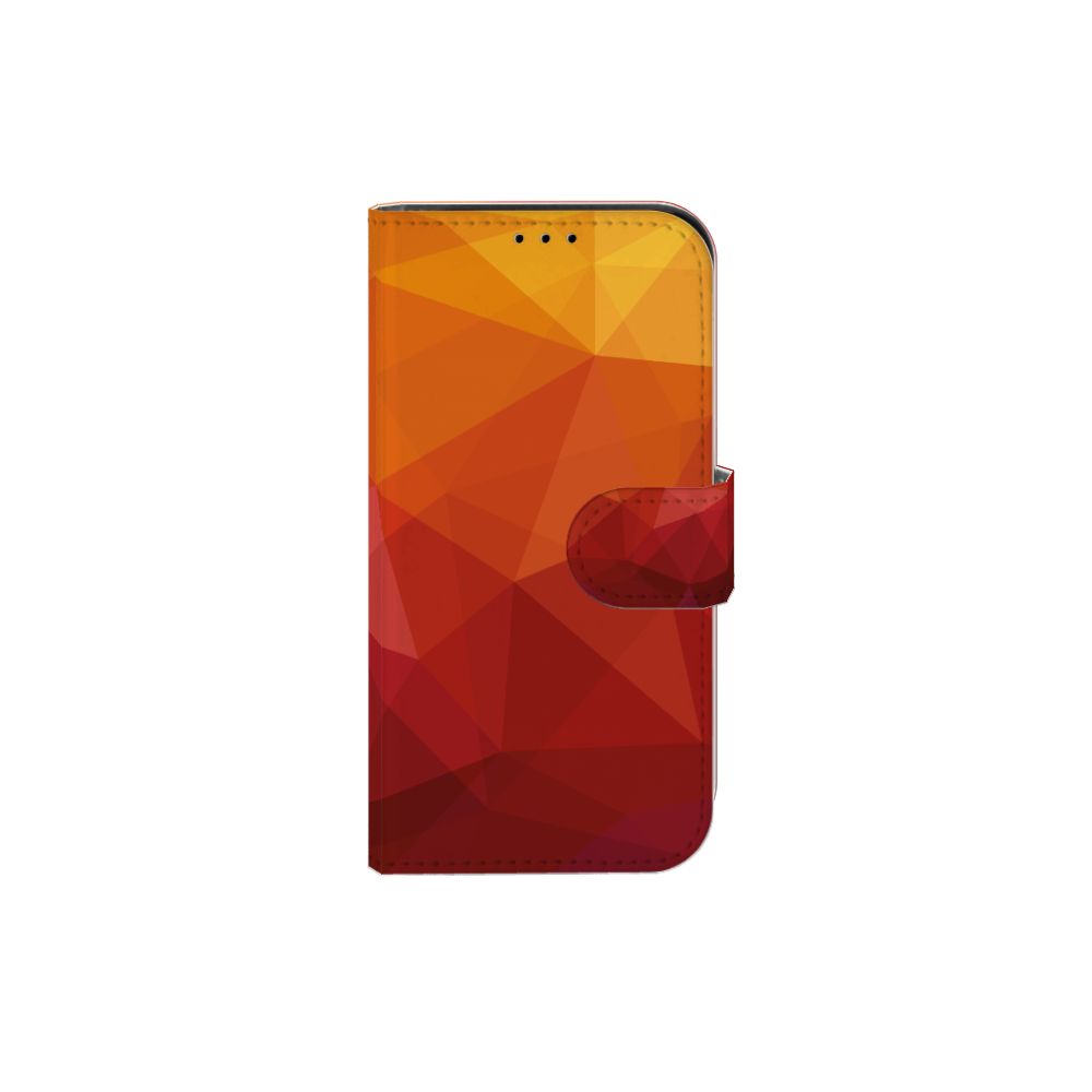 Book Case voor iPhone 13 Mini Polygon Red