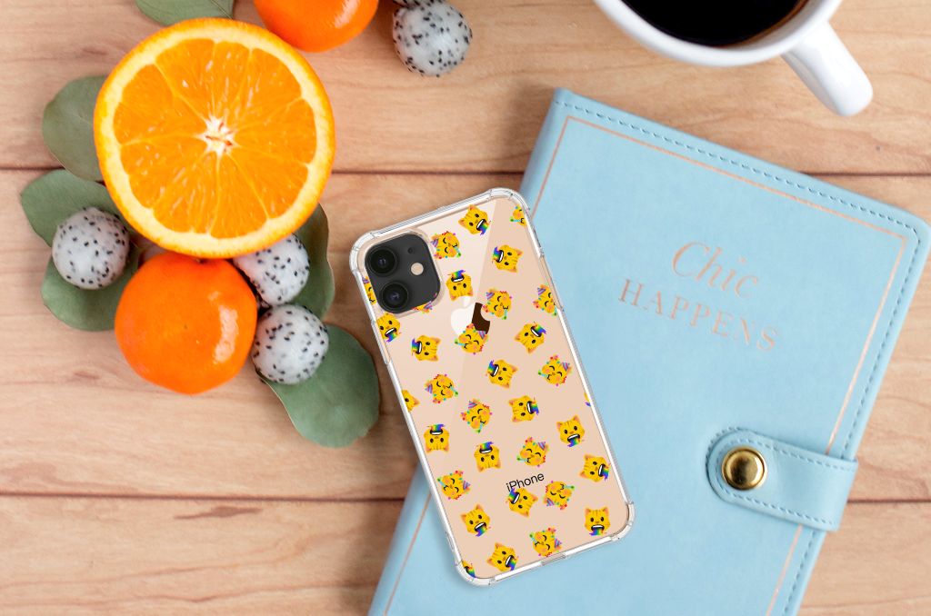 Doorzichtige Silicone Hoesje voor Apple iPhone 11 Katten Emojis B2C Telecom