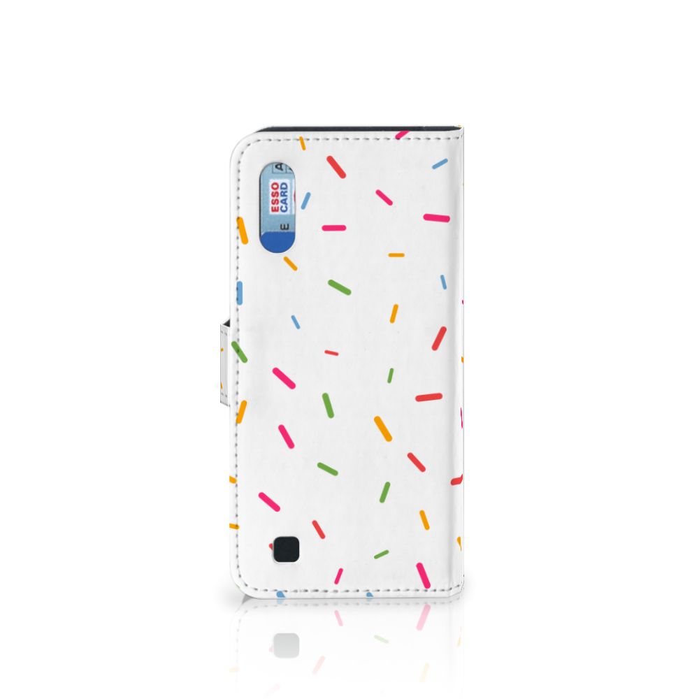 Samsung Galaxy M10 Book Cover Donut Roze