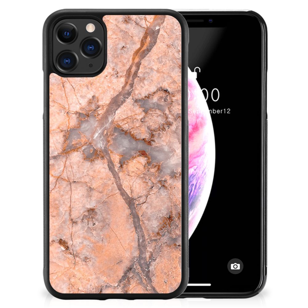 Apple iPhone 11 Pro Max Gripcase Marmer Oranje B2C Telecom