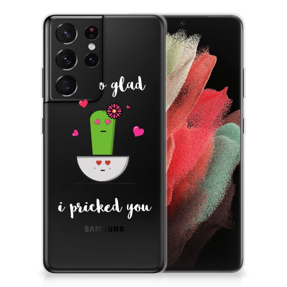 Samsung Galaxy S21 Ultra Telefoonhoesje met Naam Cactus Glad B2C Telecom