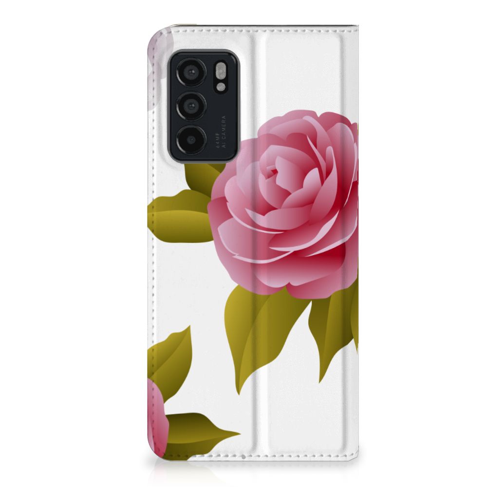 OPPO Reno6 5G Smart Cover Roses - B2C Telecom