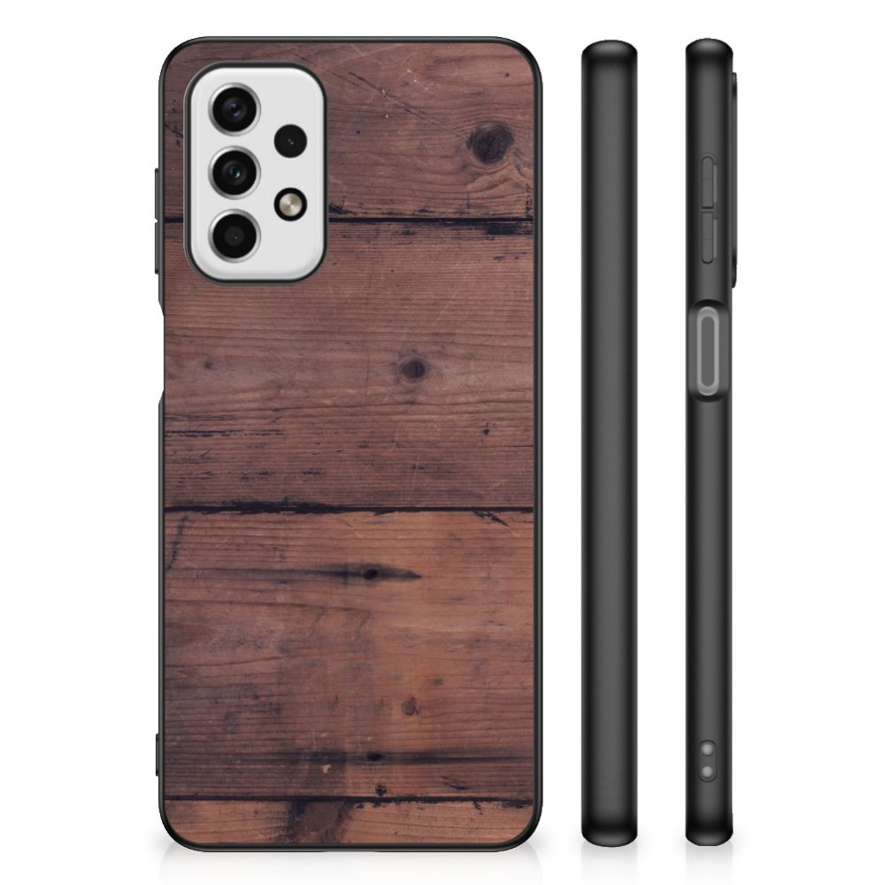 Samsung Galaxy A23 Houten Print Telefoonhoesje Old Wood B2C Telecom