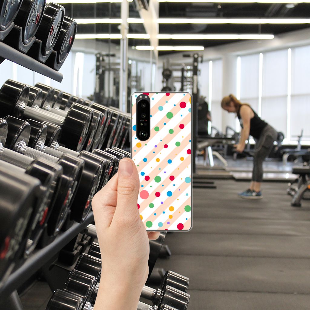 Sony Xperia 1 III TPU bumper Dots B2C Telecom