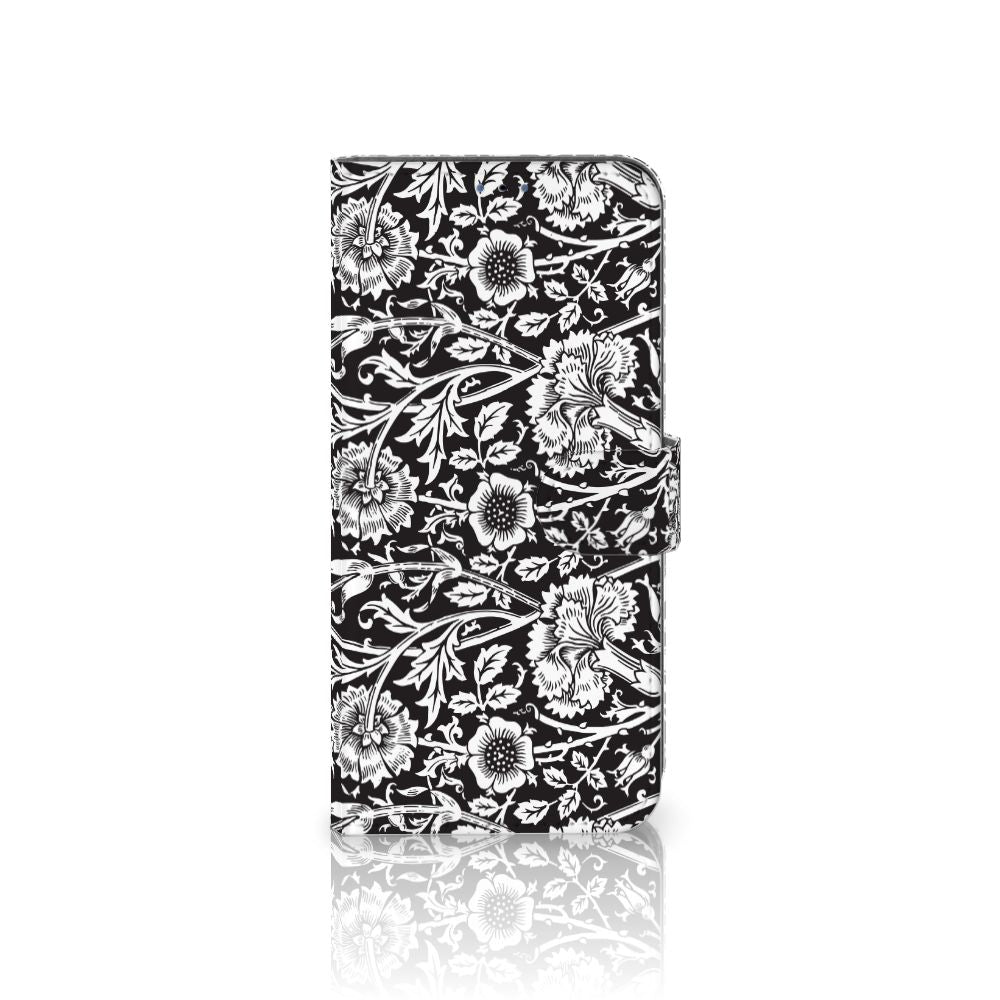 Samsung Galaxy A03s Hoesje Black Flowers