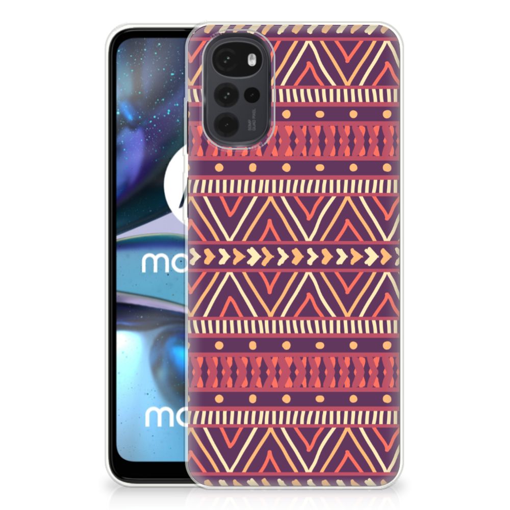 Motorola Moto G22 TPU bumper Aztec Paars B2C Telecom