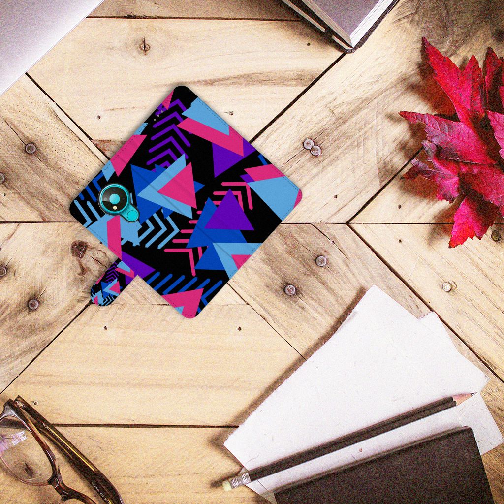Nokia 3.4 Book Case Funky Triangle