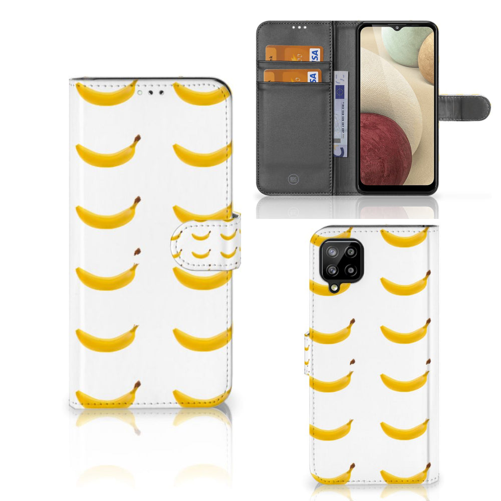 Samsung Galaxy A12 Book Cover Banana