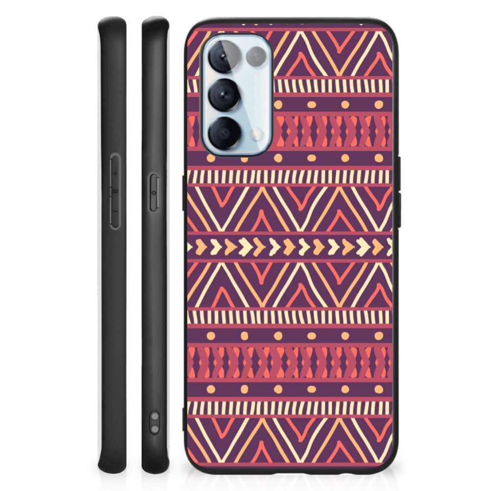 OPPO Reno5 5G | Find X3 Lite Back Case Aztec Paars B2C Telecom