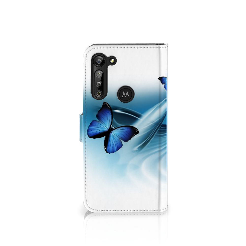 Motorola G8 Power Telefoonhoesje met Pasjes Vlinders