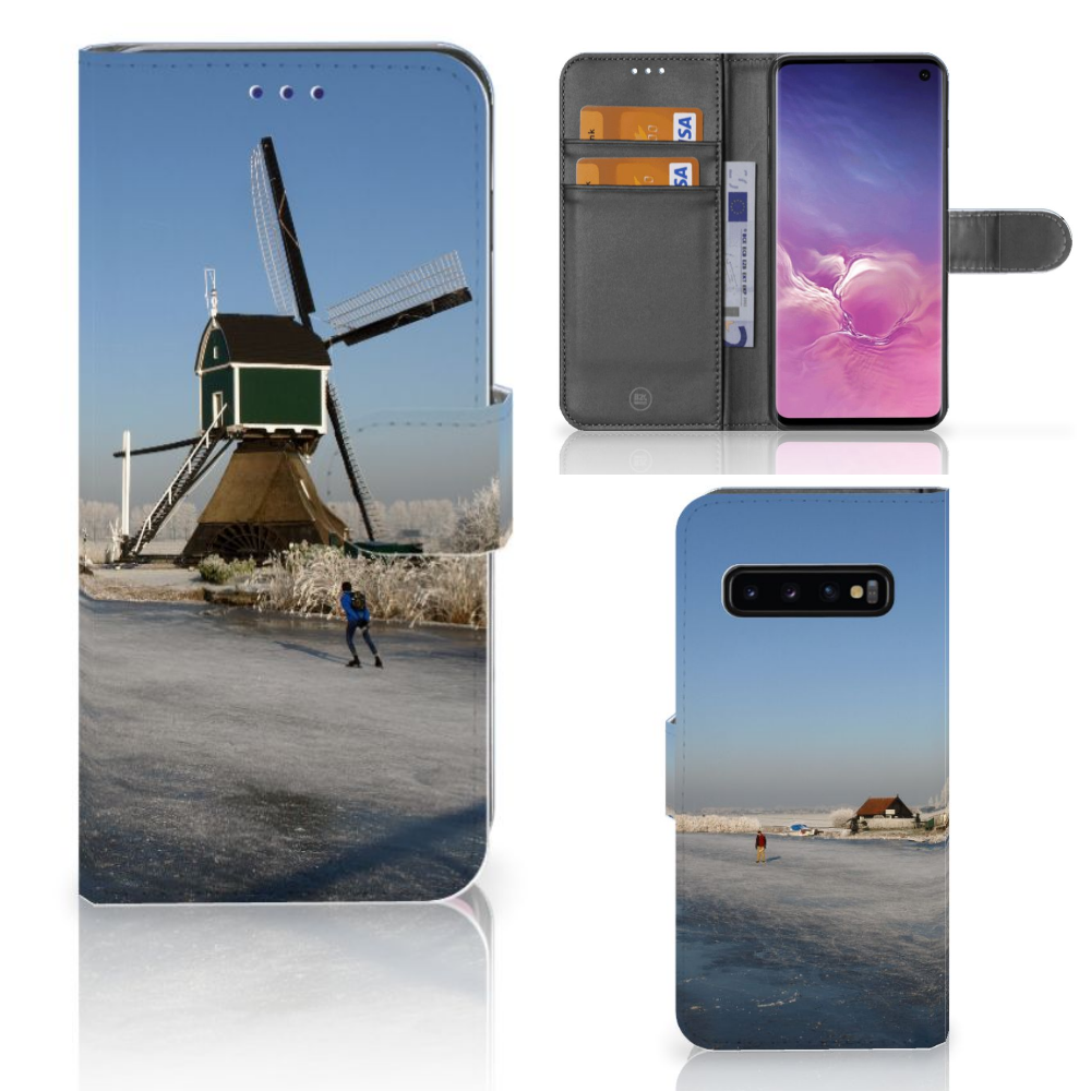 Samsung Galaxy S10 Flip Cover Schaatsers