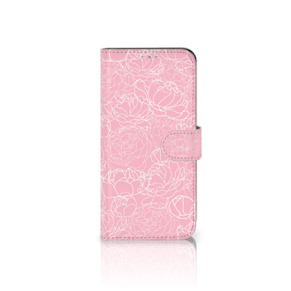 Samsung Galaxy A31 Hoesje White Flowers