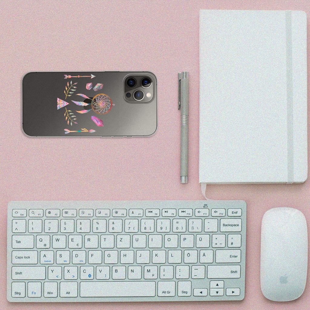 iPhone 12 Pro Max Telefoonhoesje met Naam Boho Dreamcatcher B2C Telecom