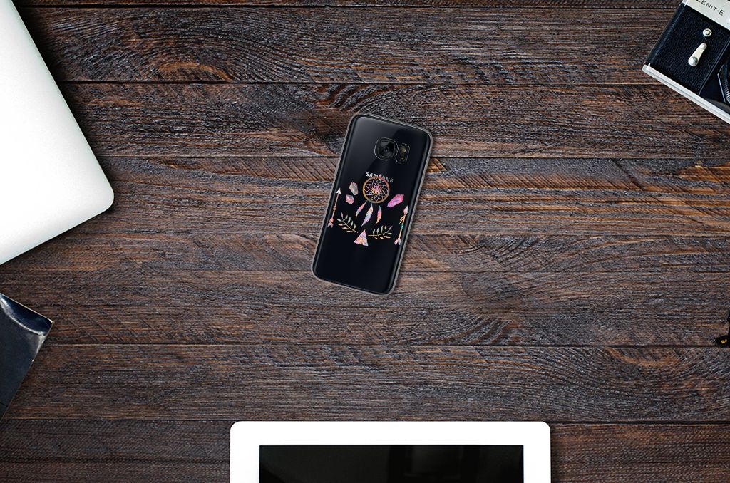 Samsung Galaxy S7 Telefoonhoesje met Naam Boho Dreamcatcher
