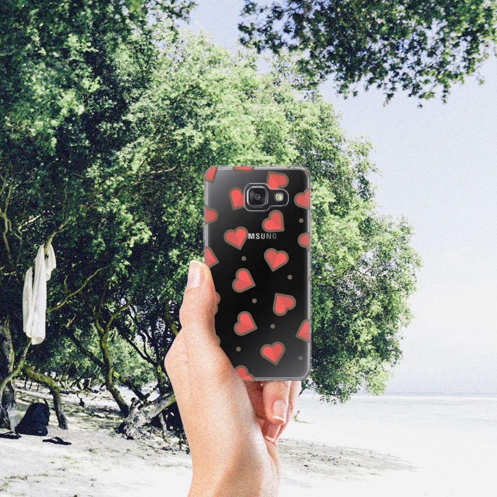 Samsung Galaxy A3 2016 TPU bumper Hearts