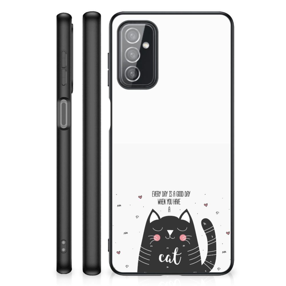 Samsung Galaxy M52 Hoesje Cat Good Day