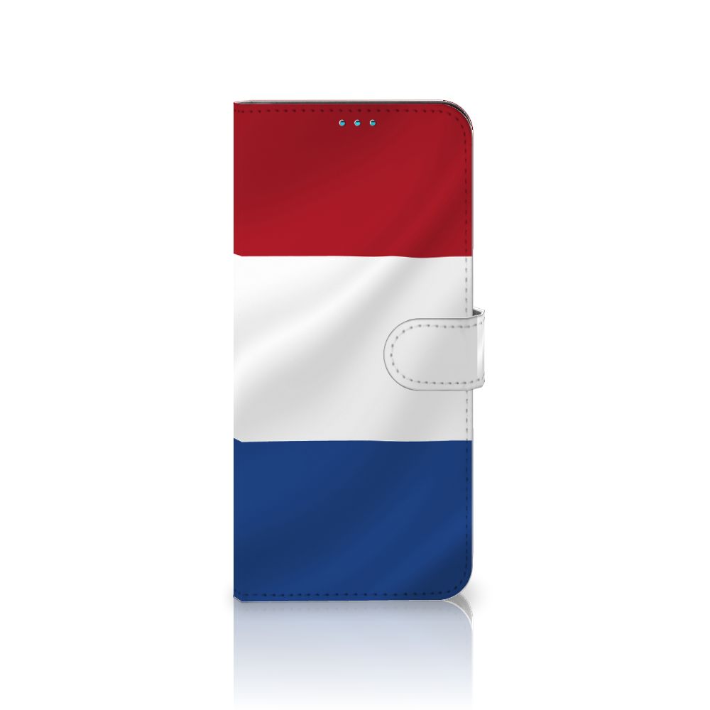 Motorola Moto G51 5G Bookstyle Case Nederlandse Vlag met artistiek design van de Nederlandse vlag.