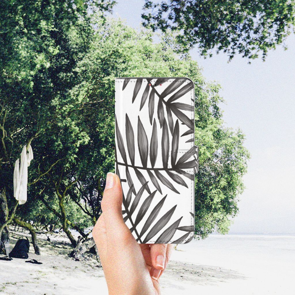 Samsung Galaxy A13 (4G) Hoesje Leaves Grey