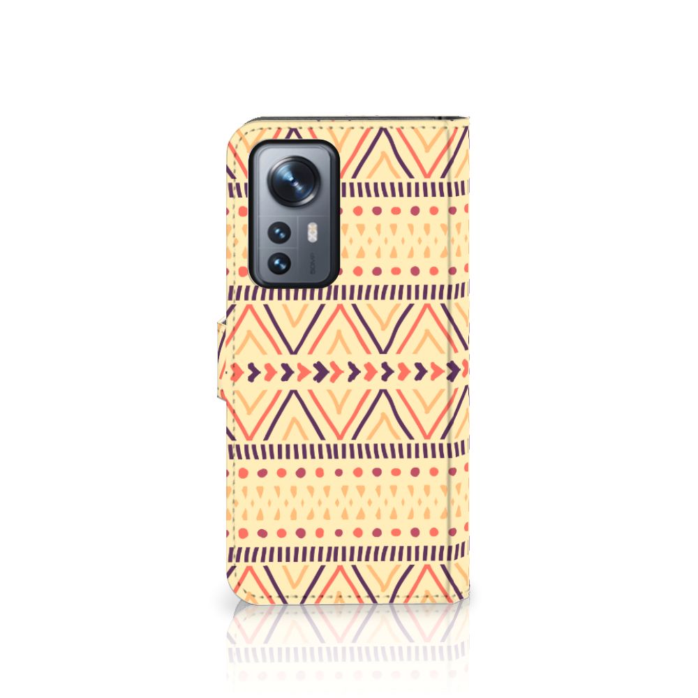 Xiaomi 12 Pro Telefoon Hoesje Aztec Yellow