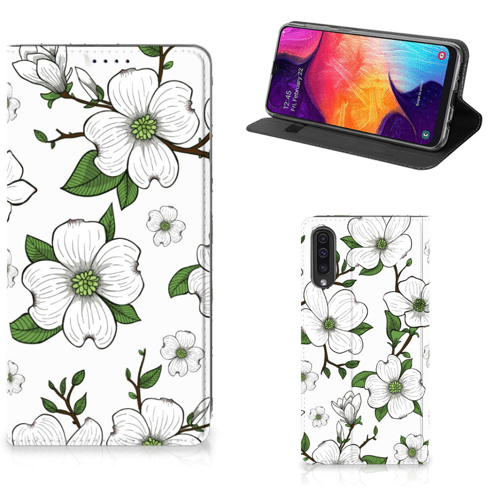 Samsung Galaxy A50 Smart Cover Dogwood Flowers