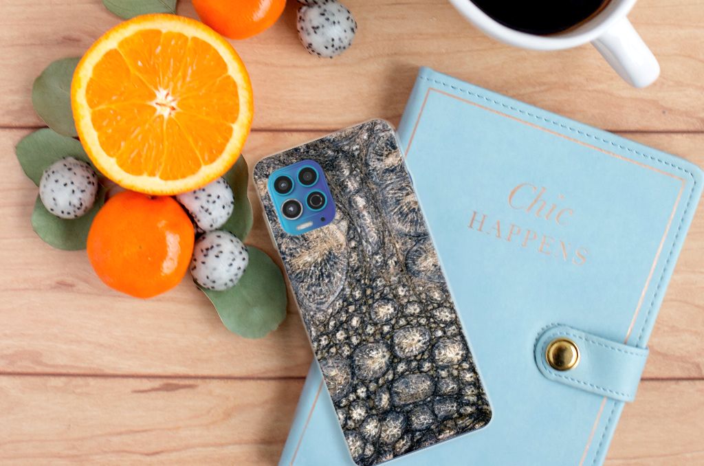 Motorola Moto G100 TPU Hoesje Krokodillenprint B2C Telecom