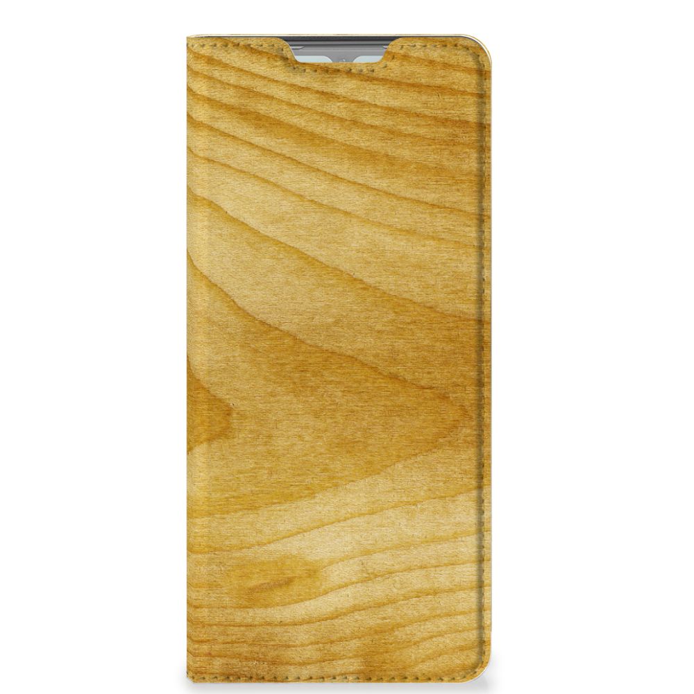 OPPO Reno3 | A91 Book Wallet Case Licht Hout - B2C Telecom