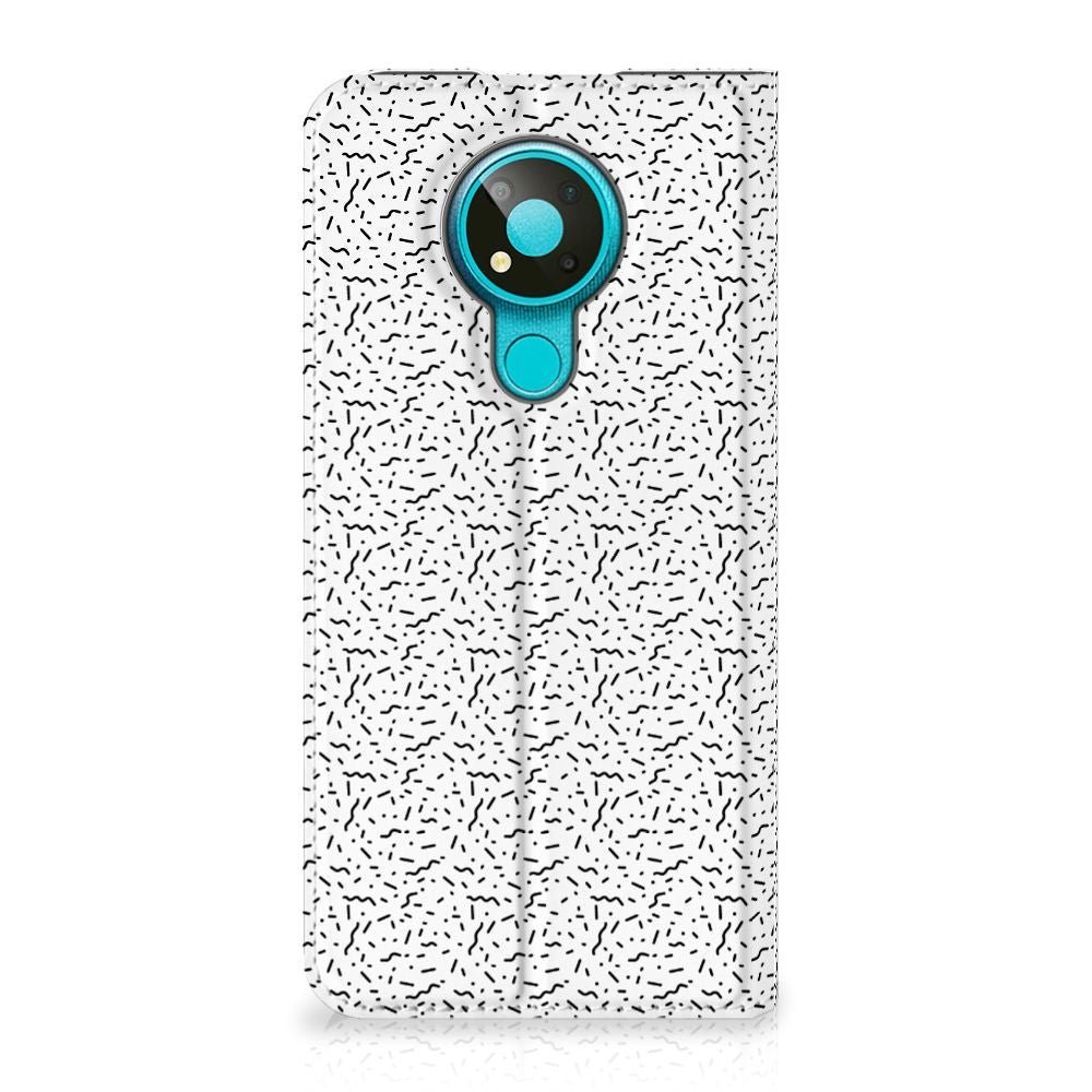 Nokia 3.4 Hoesje met Magneet Stripes Dots - B2C Telecom