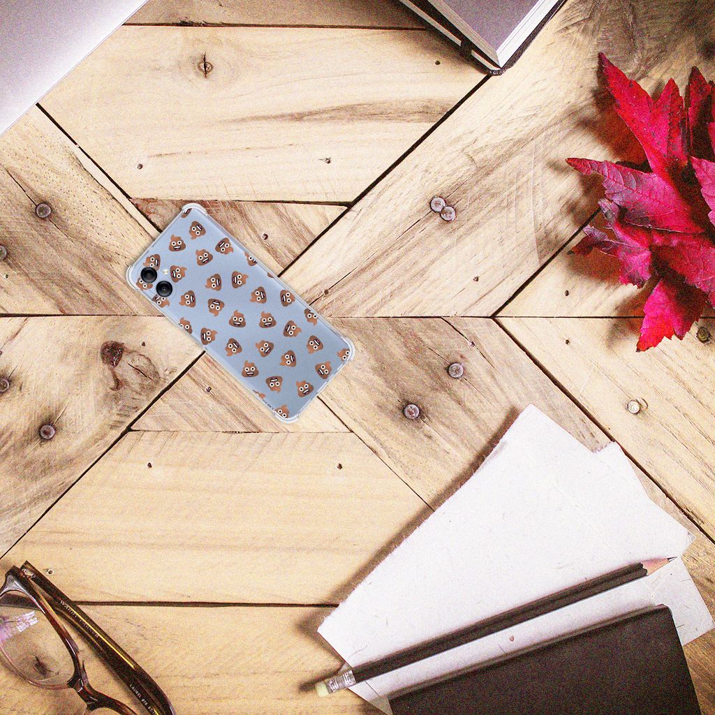 Doorzichtige Silicone Hoesje voor Samsung Galaxy A05 Poep Emojis B2C Telecom