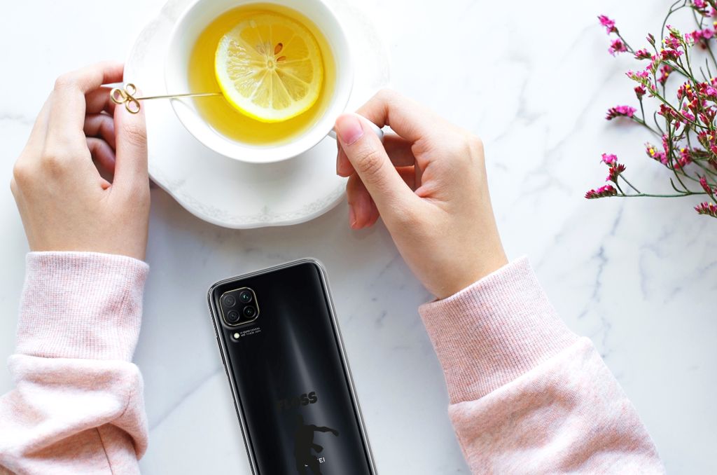 Huawei P40 Lite Telefoonhoesje met Naam Floss