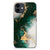 Gripcase voor iPhone 12 Pro | 12 (6.1") Marmer Groen