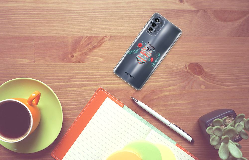 Motorola Moto G62 5G Telefoonhoesje met Naam Boho Summer B2C Telecom