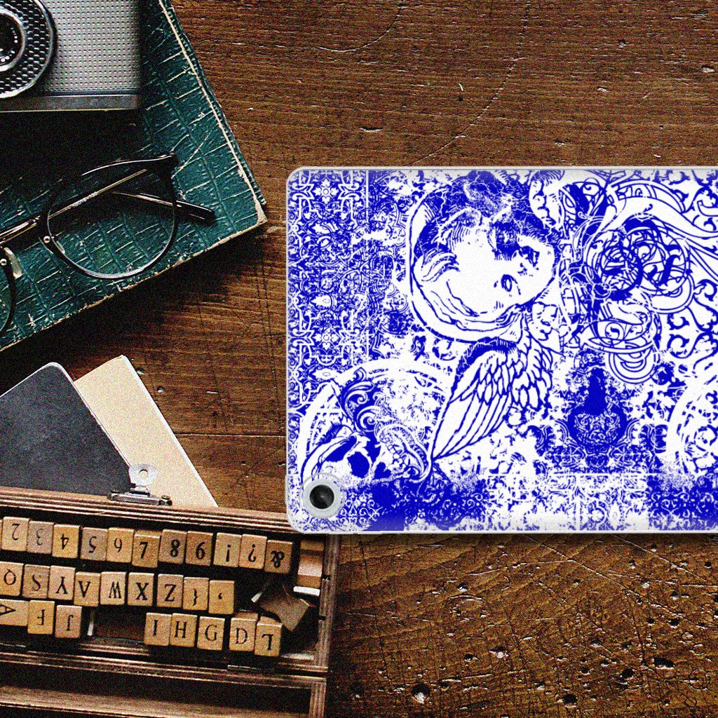 Tablet BackCover Lenovo Tab M10 Plus (3e generatie) Angel Skull Blauw - B2C Telecom