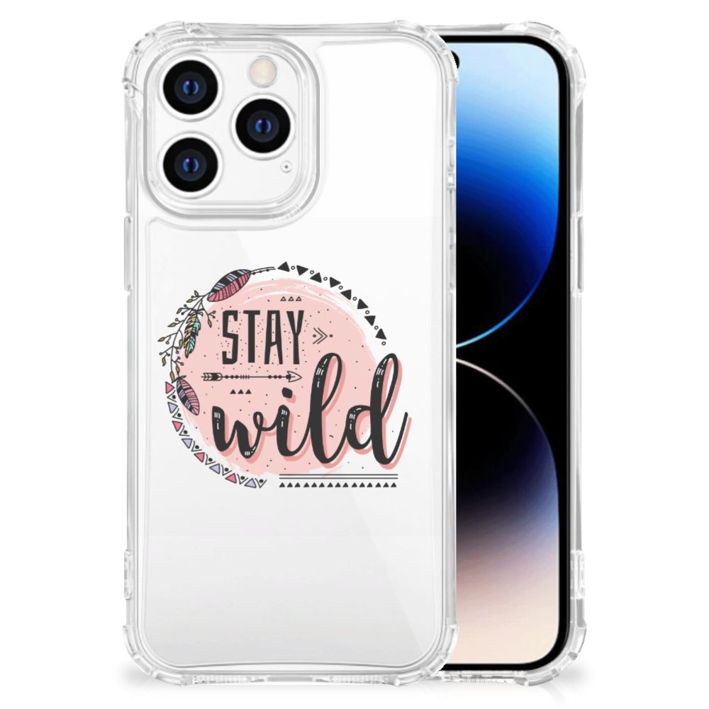 iPhone 14 Pro Stevig Bumper Hoesje Boho Stay Wild B2C Telecom