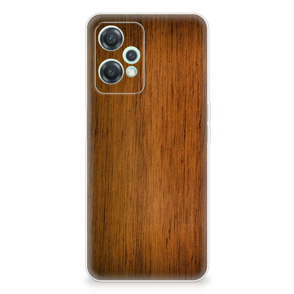 OnePlus Nord CE 2 Lite Bumper Hoesje Donker Hout