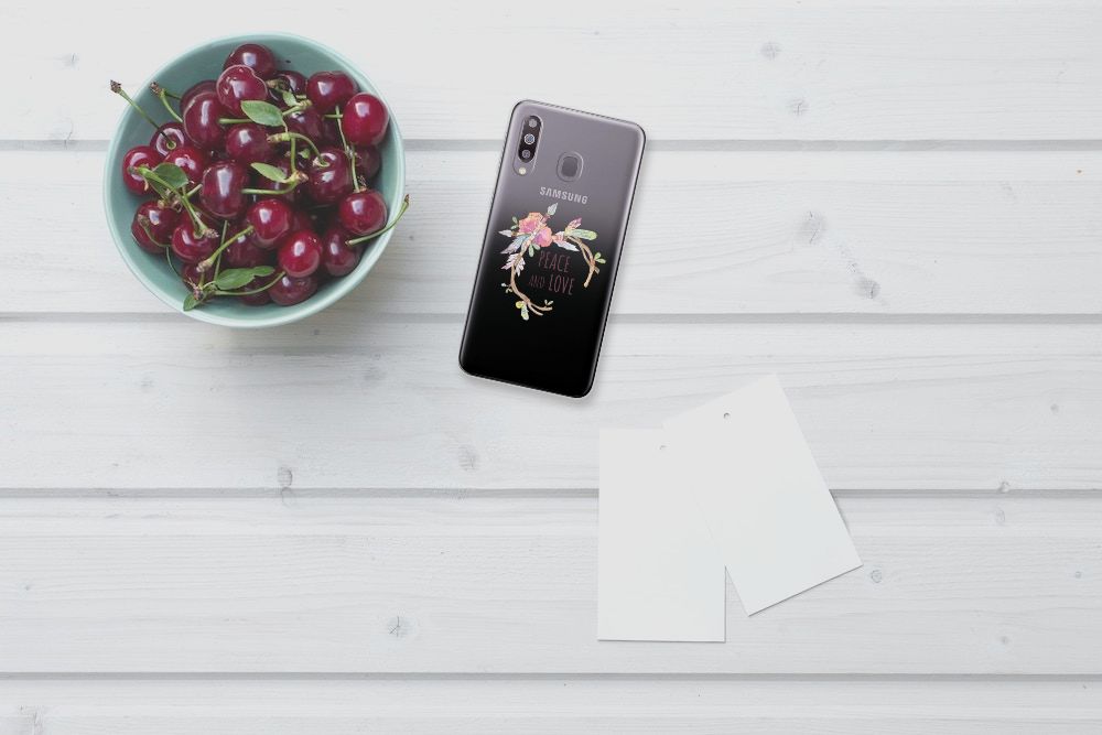 Samsung Galaxy M30 Telefoonhoesje met Naam Boho Text
