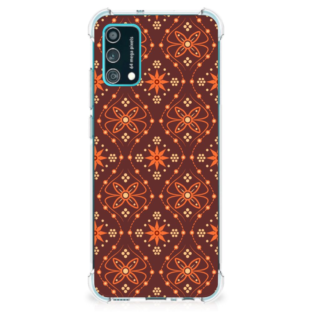Samsung Galaxy M02s | A02s Doorzichtige Silicone Hoesje Batik Brown B2C Telecom
