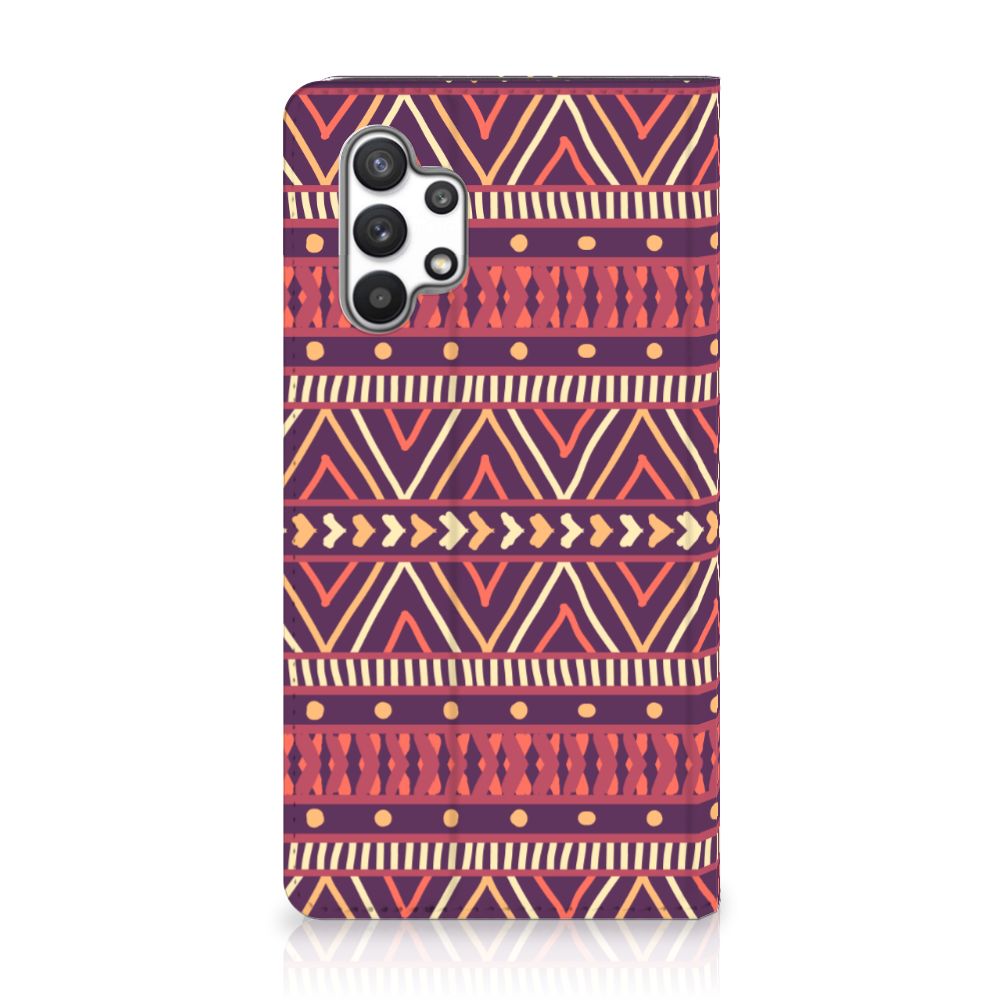 Samsung Galaxy A32 4G | A32 5G Enterprise Editie Hoesje met Magneet Aztec Paars - B2C Telecom