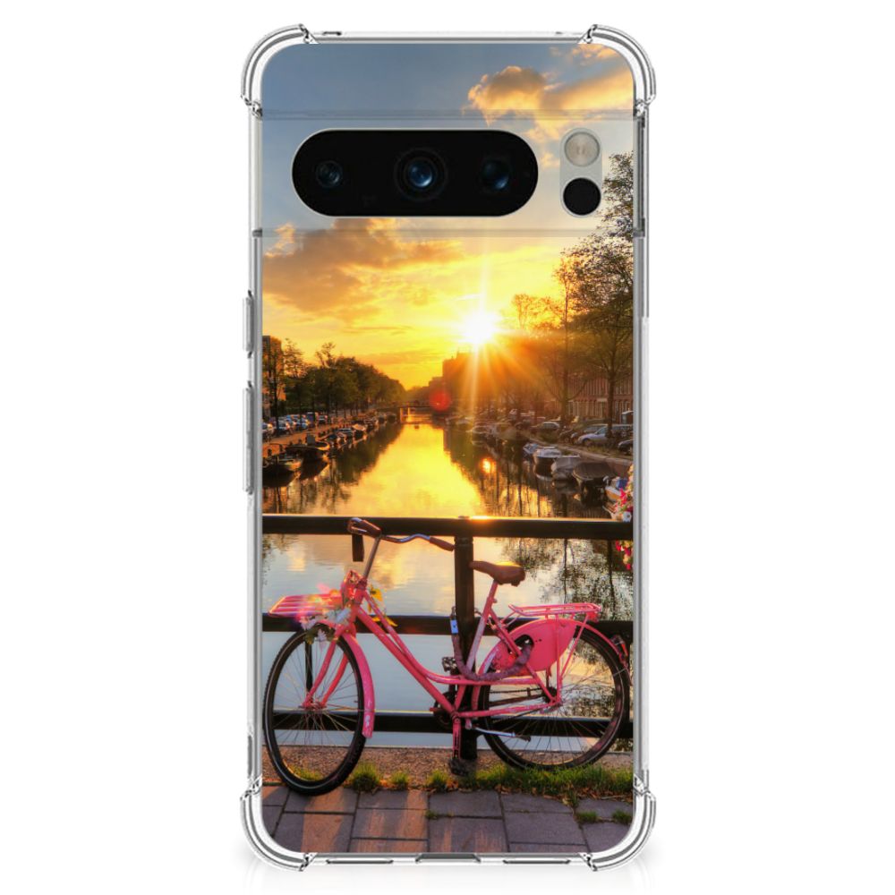 Google Pixel 8 Pro Telefoonhoesje met valbescherming Amsterdamse Grachten