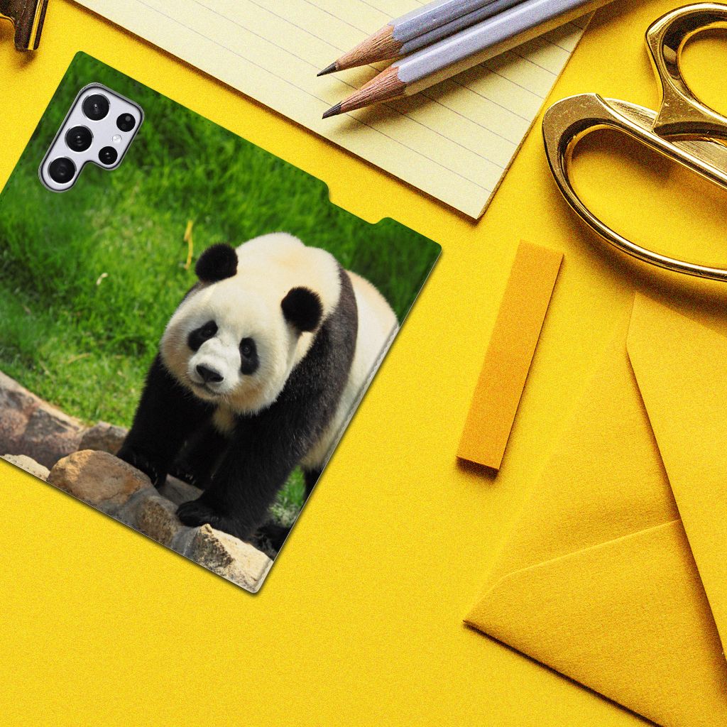 Samsung Galaxy S22 Ultra Hoesje maken Panda - B2C Telecom