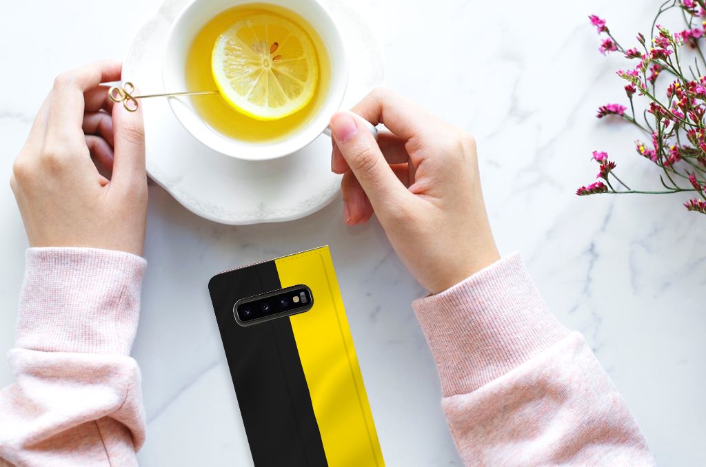 Samsung Galaxy S10 Standcase Belgische Vlag - B2C Telecom