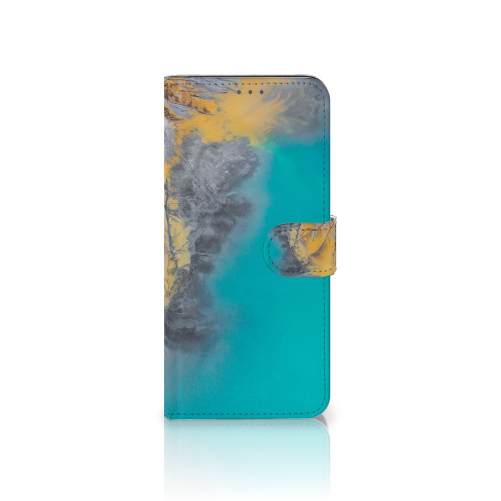 Samsung Galaxy S21 Plus Bookcase Marble Blue Gold
