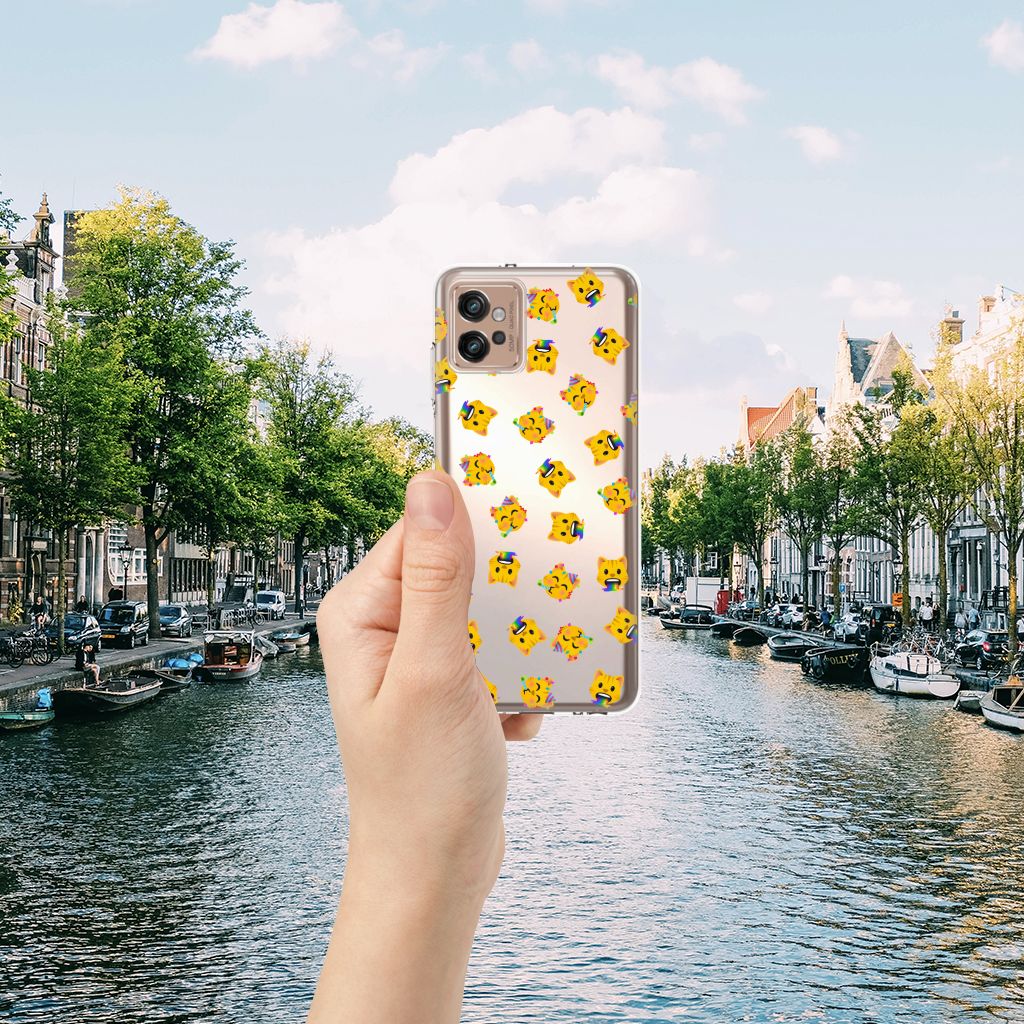TPU bumper voor Motorola Moto G32 Katten Emojis B2C Telecom