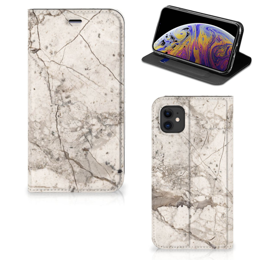 Apple iPhone 11 Standcase Marmer Beige