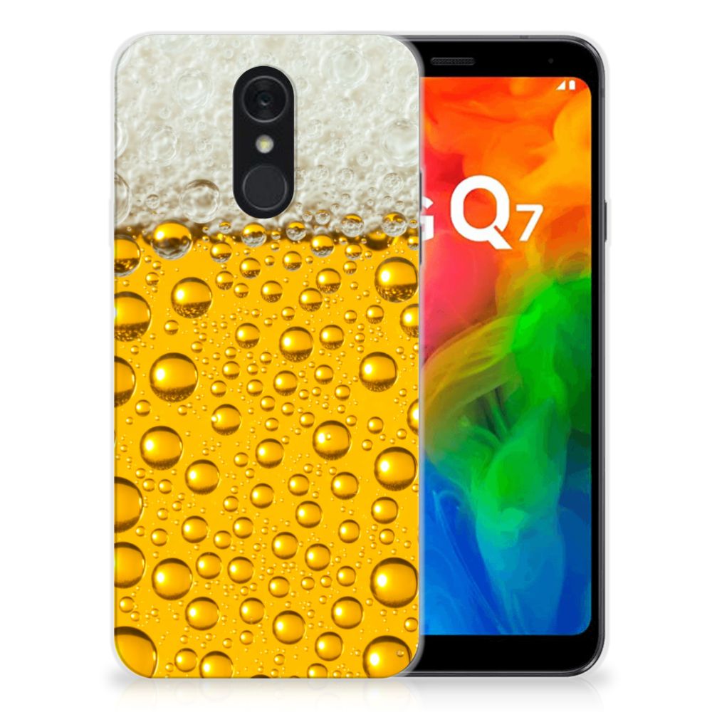 LG Q7 Siliconen Case Bier