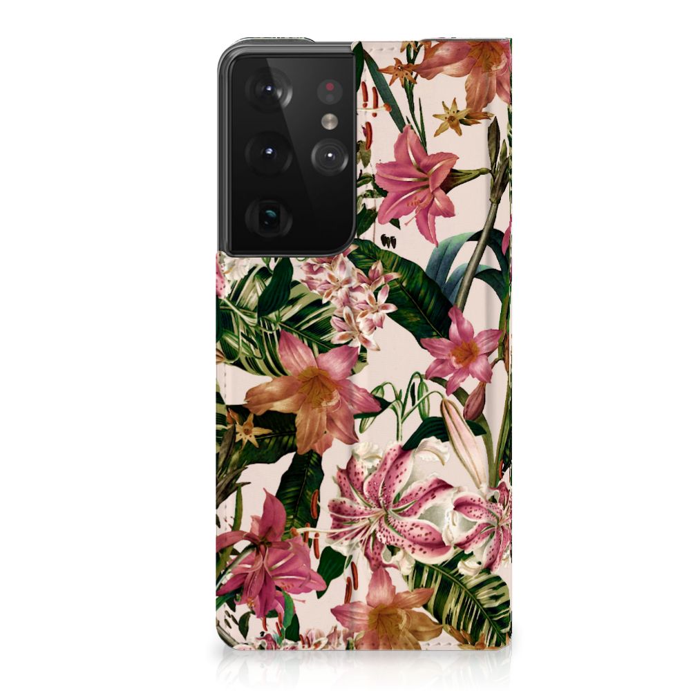 Samsung Galaxy S21 Ultra Smart Cover Flowers - B2C Telecom