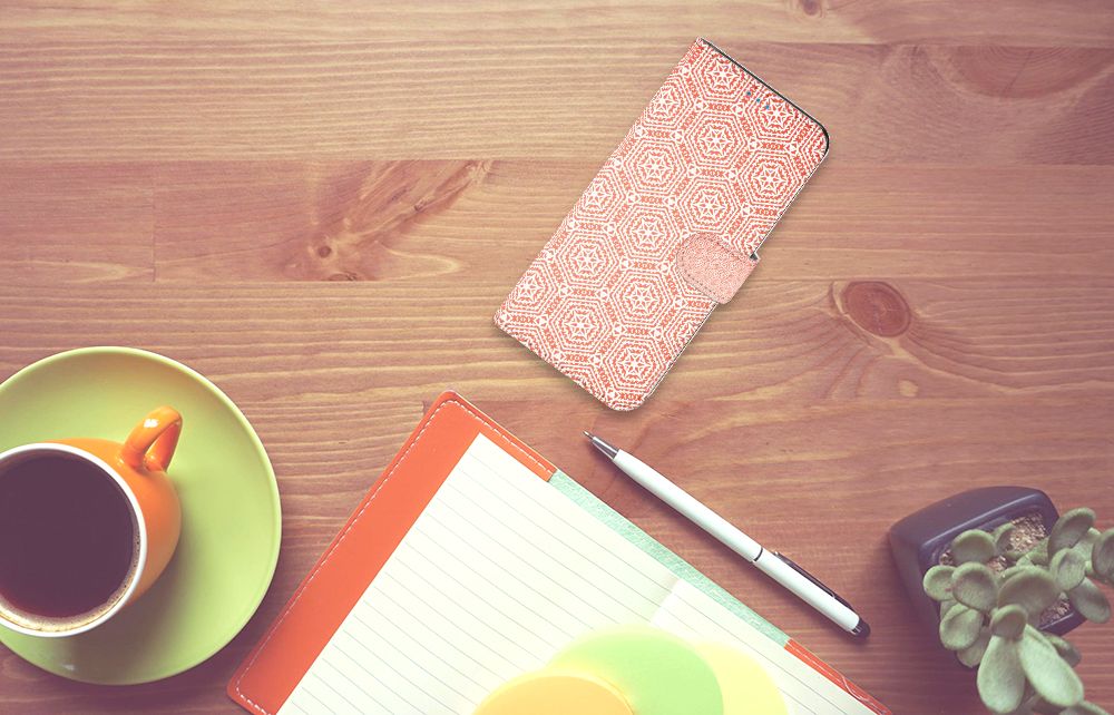 Motorola Moto E32 | Moto E32s Telefoon Hoesje Pattern Orange