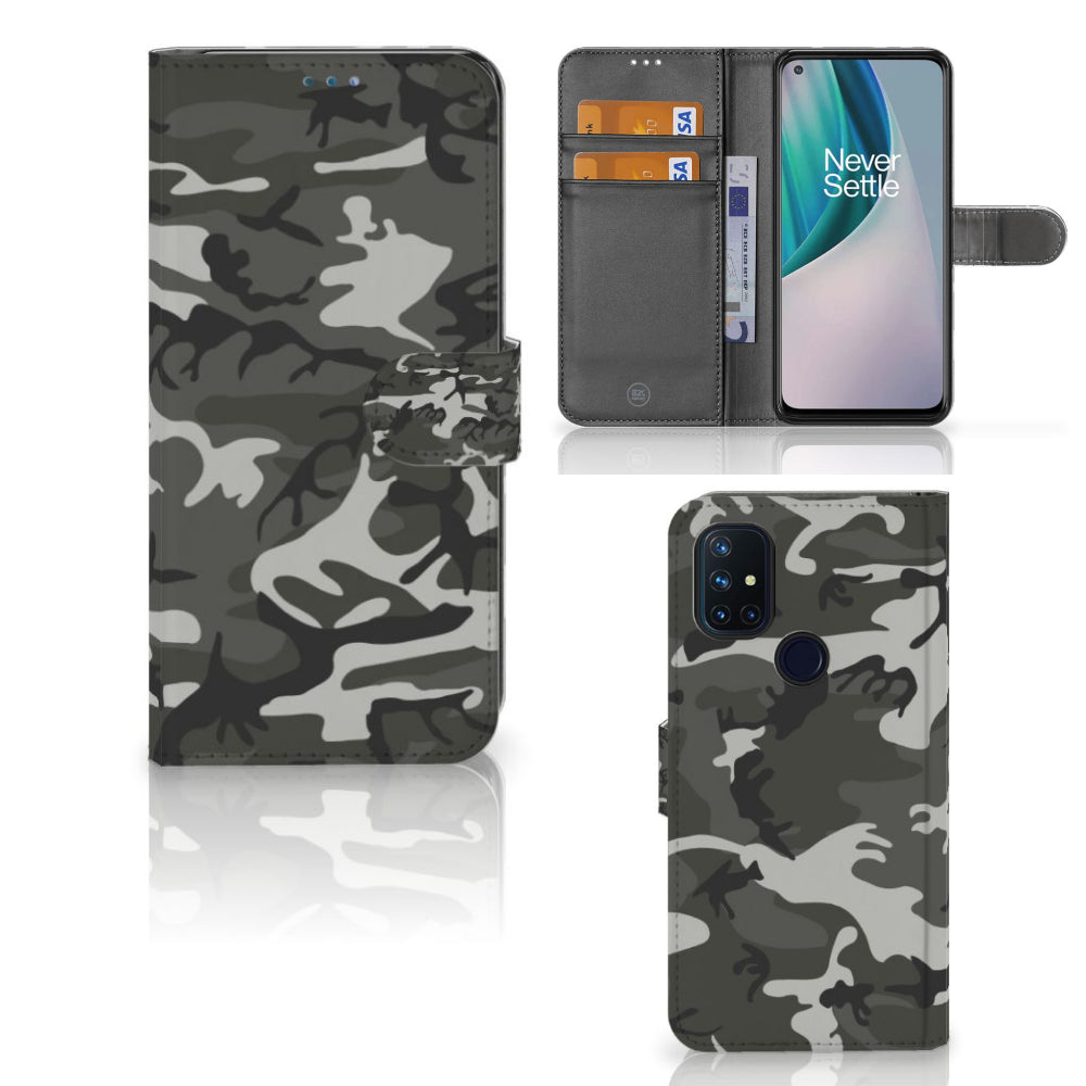 OnePlus Nord N10 Telefoon Hoesje Army Light