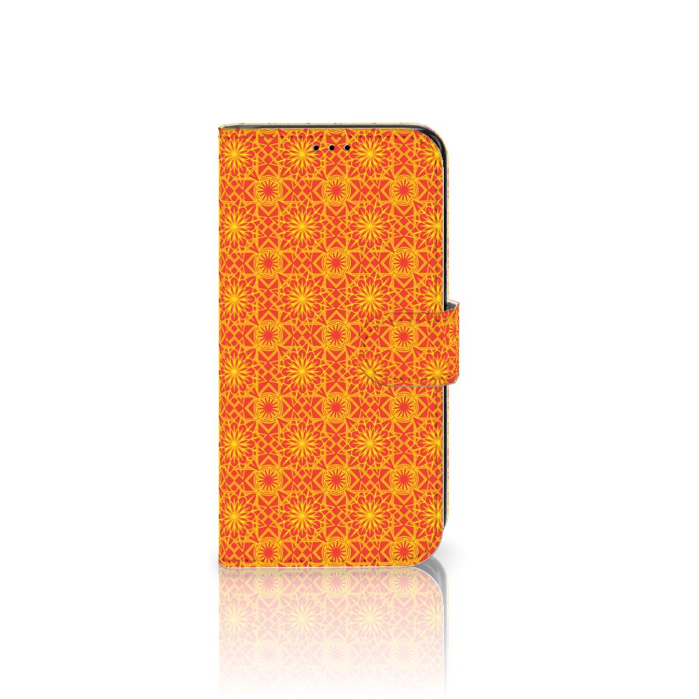 Samsung Galaxy S7 Edge Telefoon Hoesje Batik Oranje
