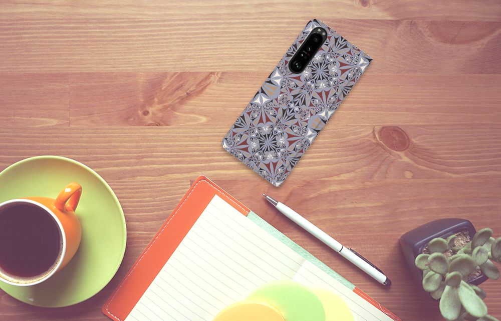 Sony Xperia 1 III Standcase Flower Tiles - B2C Telecom